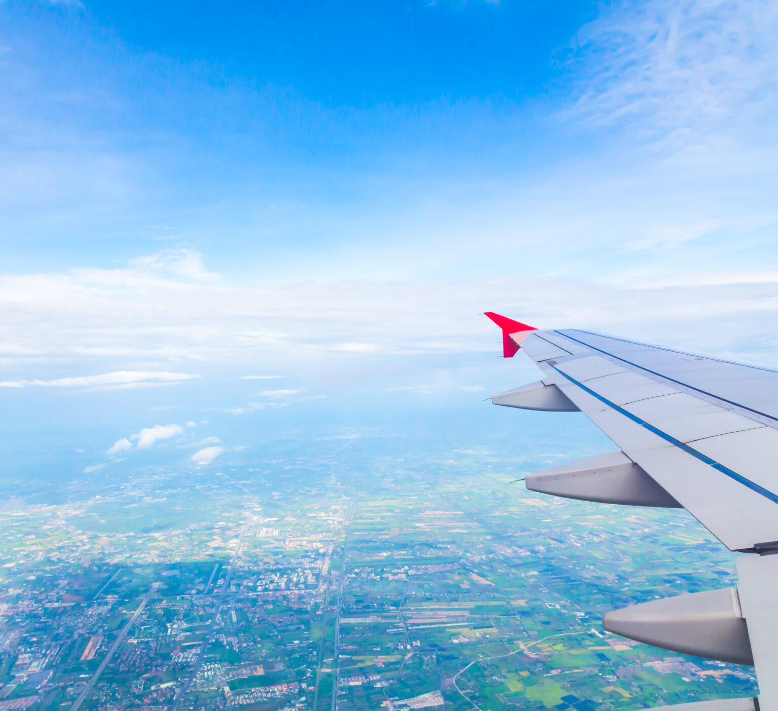 Wing Airplane With City Background 1536x1403
